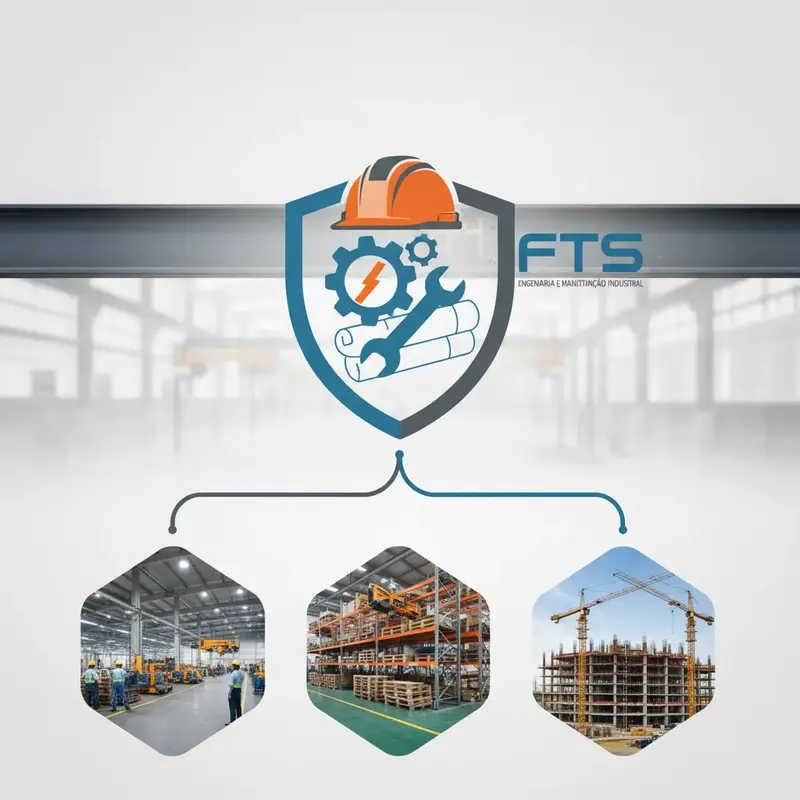 Documentos técnicos e planos de segurança industrial sobre uma mesa.