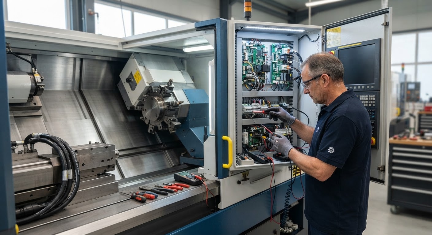Manutenção Especializada de Tornos e Centros CNC