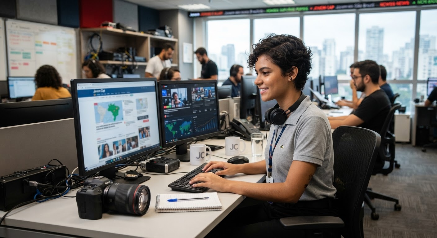 Mão robótica conectando-se a circuitos virtuais brilhantes que representam inteligência artificial.