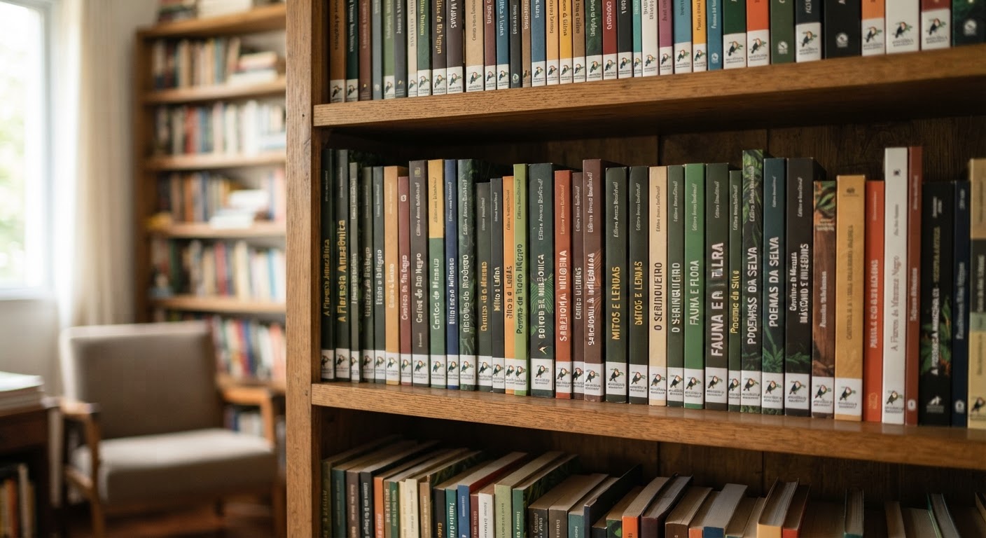 O Selo Editorial Amazônica Bookshelf