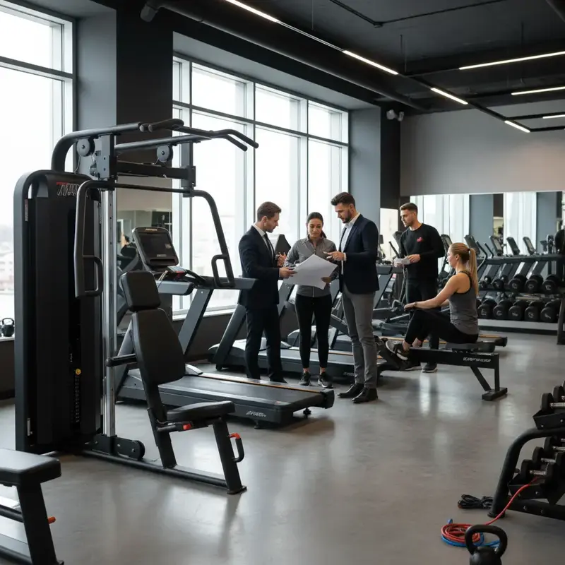 Equipamento de musculação robusto e moderno
