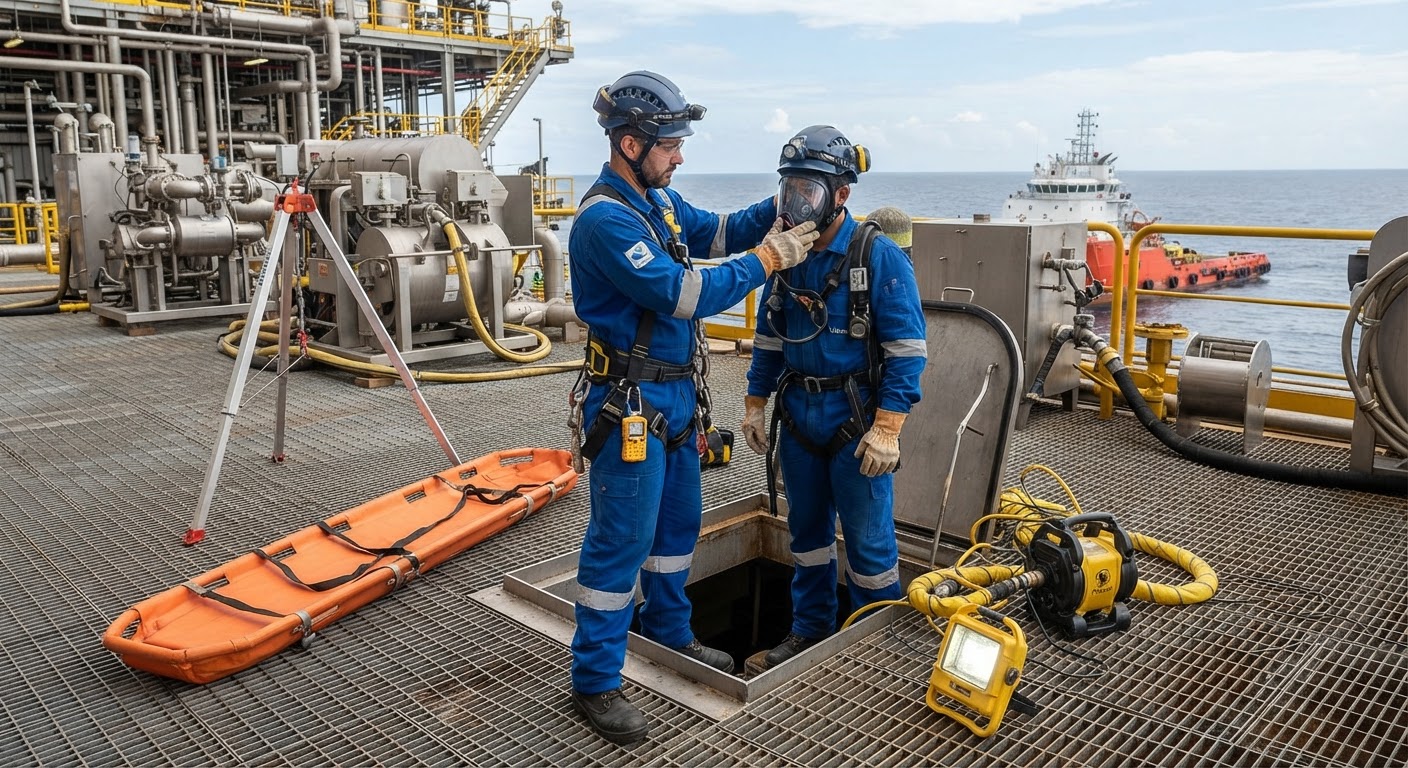 Detector multigás digital e exaustores portáteis de segurança contra gases em espaços confinados