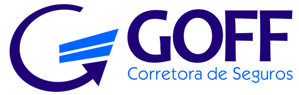 Corretora de seguros com o nome de GOFF Seguros que já possui logotipo
