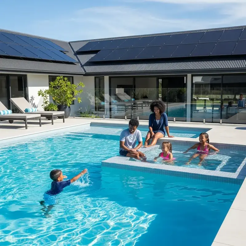 Mãos segurando um painel solar em miniatura, simbolizando inovação e energia limpa.