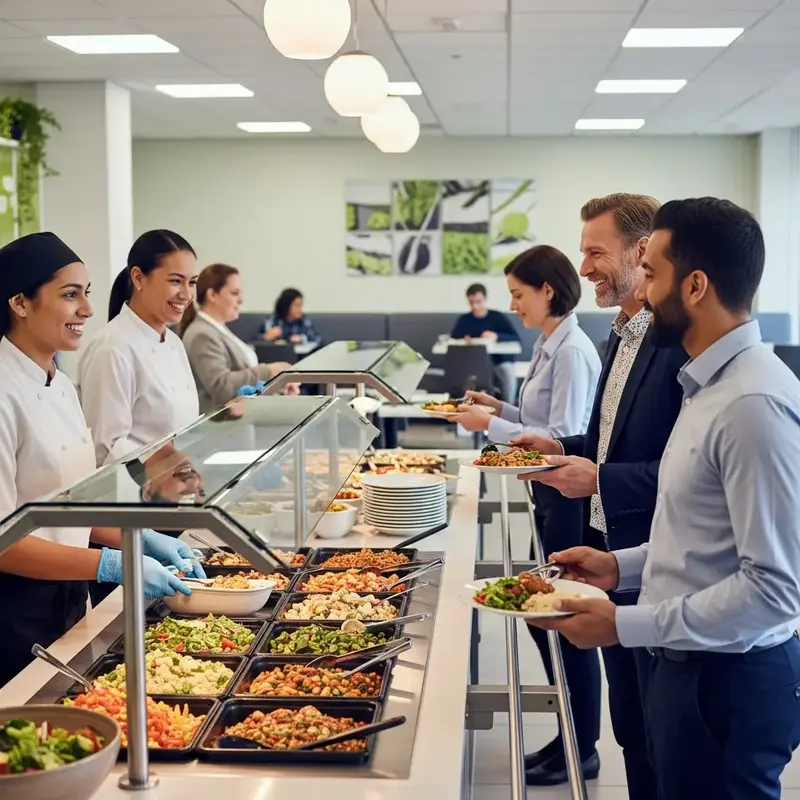 Prato de comida saudável e balanceada, com legumes frescos e proteína.