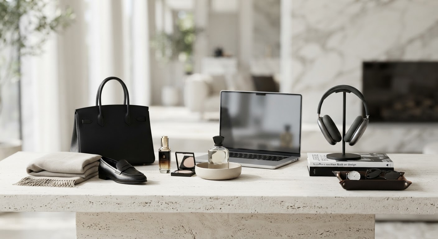 Designer handbags shoes collection elegant