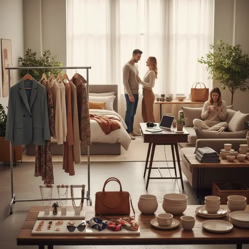 Modelos diversos exibindo roupas casuais e elegantes em diferentes cenários.
