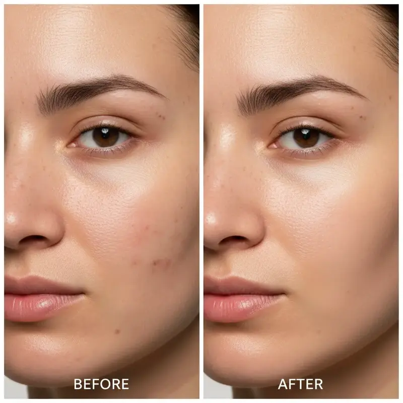Mulher com máscara facial de peeling químico para renovação da pele