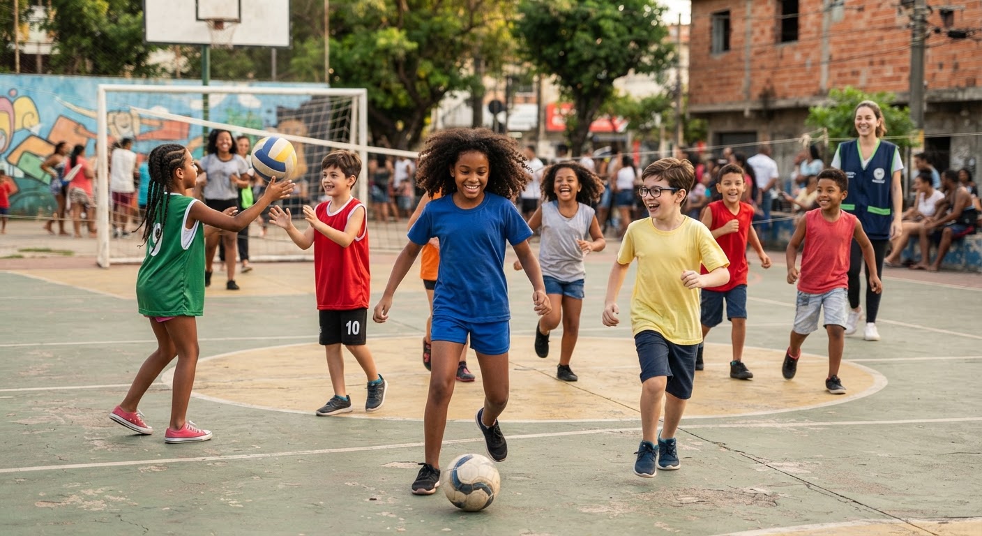 Atividades educativas voltadas ao desenvolvimento infantil saudável.