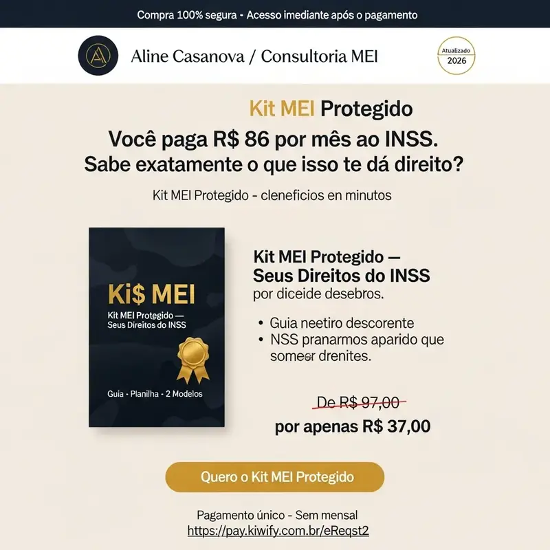 Mockup de planilha digital para controle financeiro MEI.