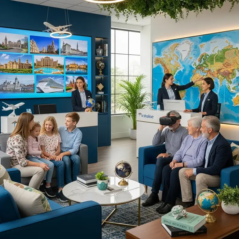 Mapa-múndi estilizado com rotas de viagem, simbolizando personalização de roteiros.